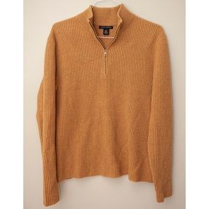 Men's Banana Republic Camel 1/4 zip sweater